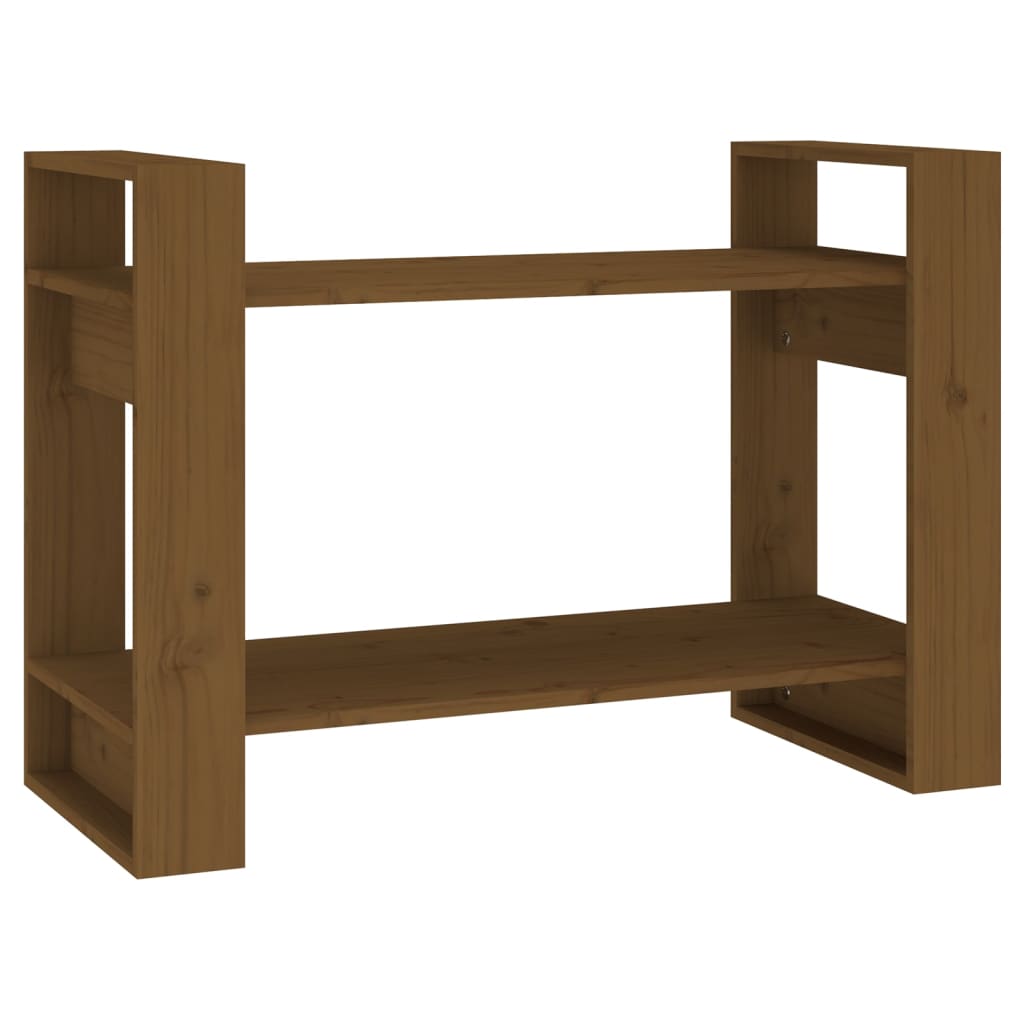 Boekenkast/kamerscherm 80x35x56,5 cm massief hout honingbruin is nu te koop bij PeponiXL, paradijselijk wonen!