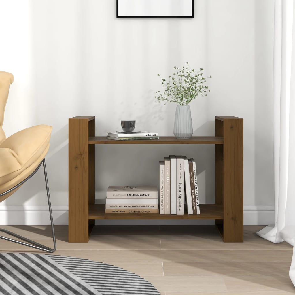 Boekenkast/kamerscherm 80x35x56,5 cm massief hout honingbruin is nu te koop bij PeponiXL, paradijselijk wonen!