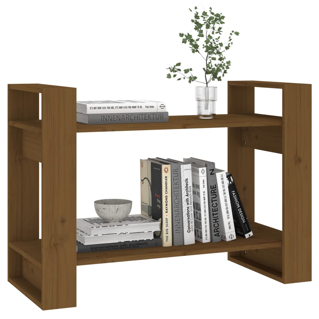 Boekenkast/kamerscherm 80x35x56,5 cm massief hout honingbruin is nu te koop bij PeponiXL, paradijselijk wonen!