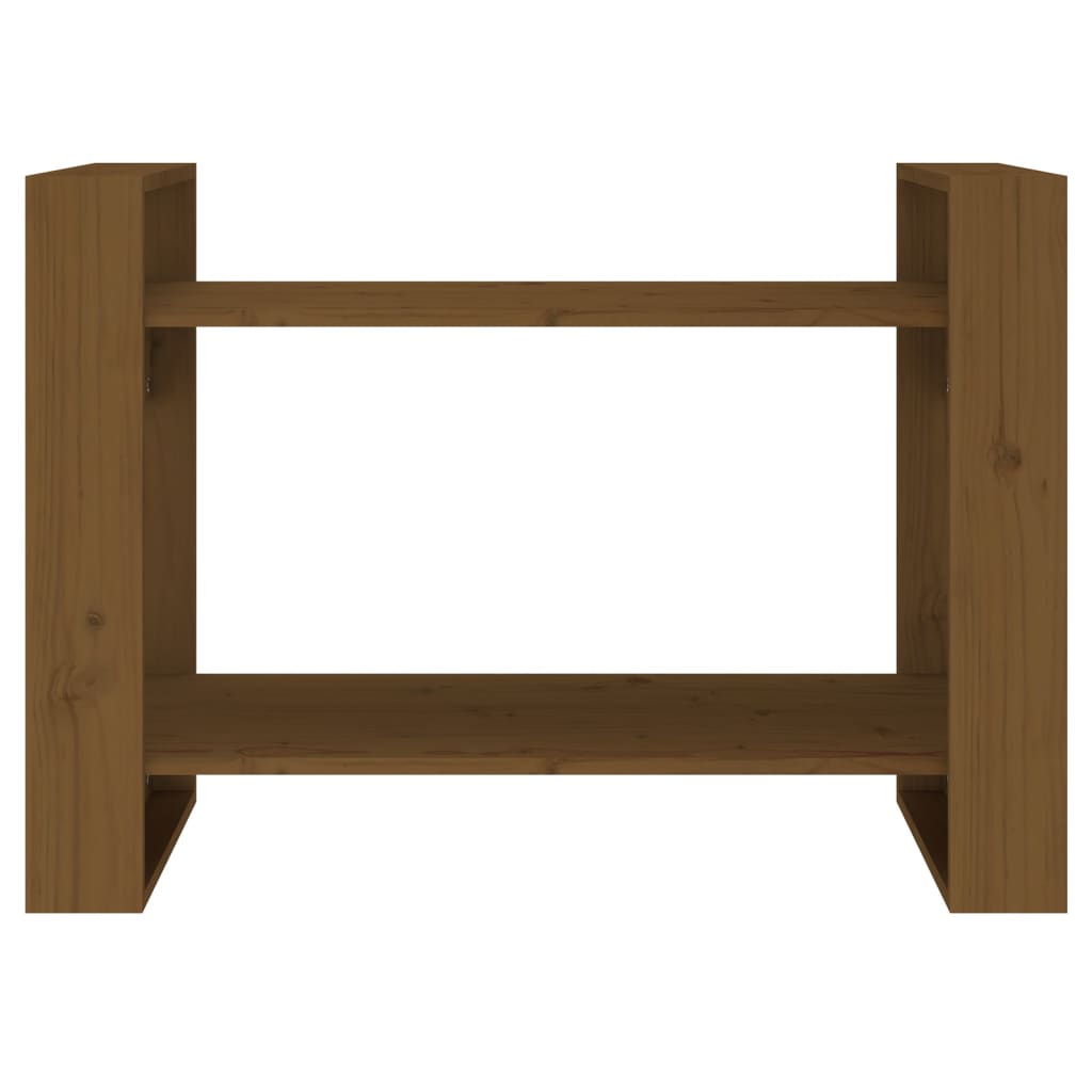 Boekenkast/kamerscherm 80x35x56,5 cm massief hout honingbruin is nu te koop bij PeponiXL, paradijselijk wonen!