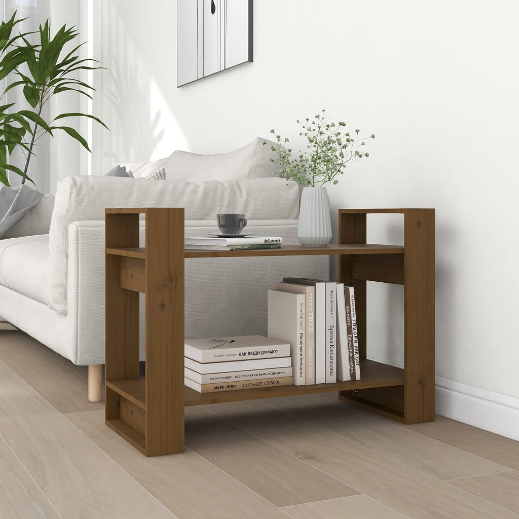 Boekenkast/kamerscherm 80x35x56,5 cm massief hout honingbruin is nu te koop bij PeponiXL, paradijselijk wonen!