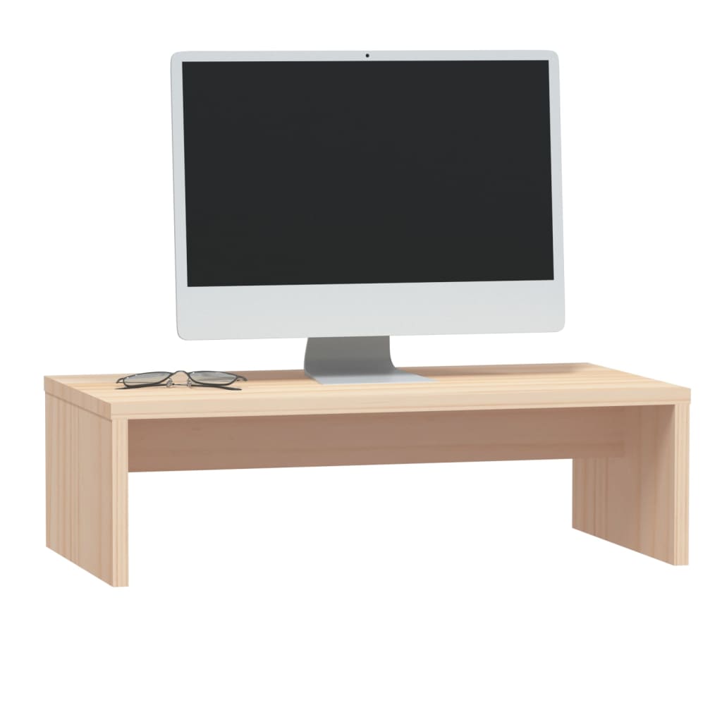 Monitorstandaard 50x27x15 cm massief grenenhout is nu te koop bij PeponiXL, paradijselijk wonen!