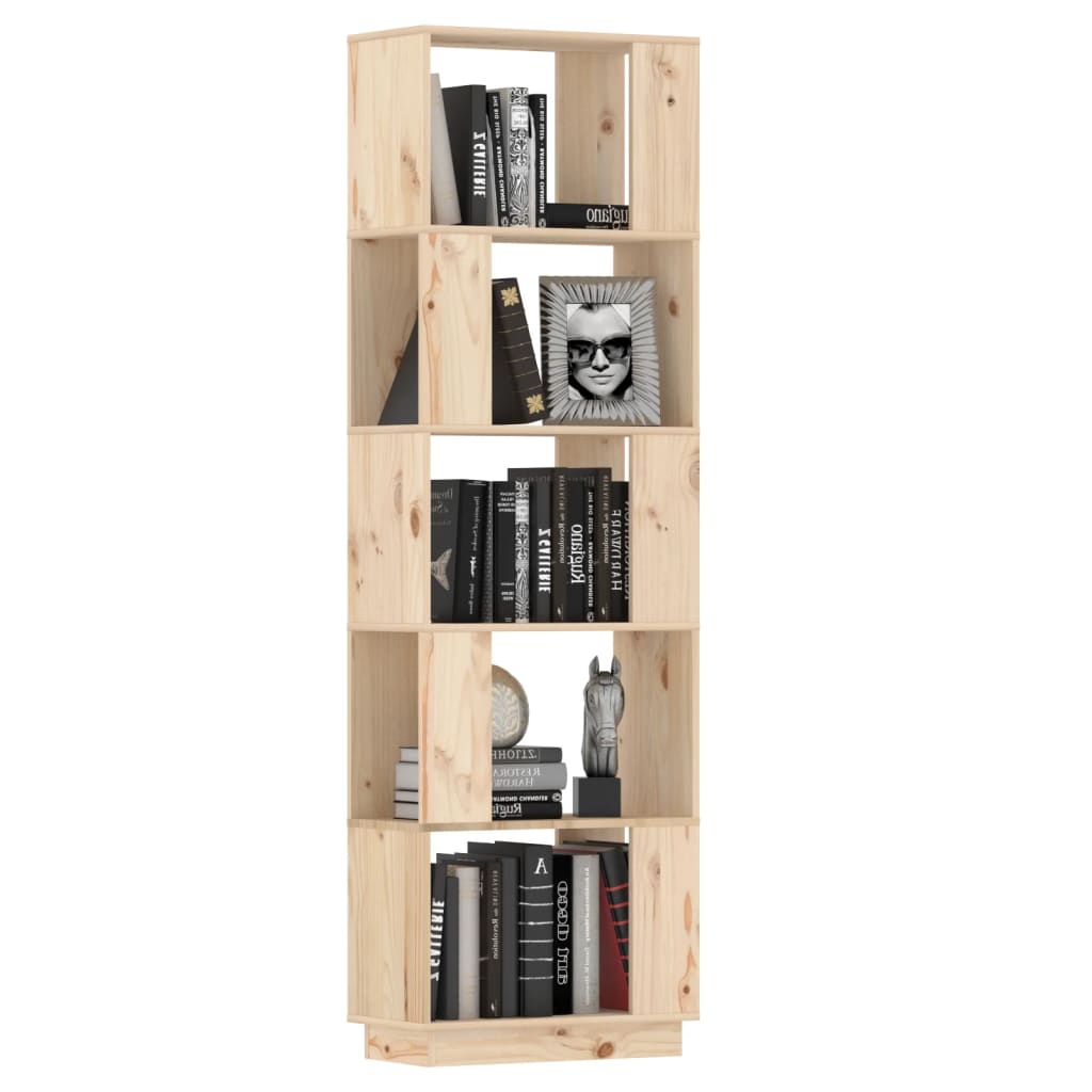 Boekenkast/kamerscherm 51x25x163,5 cm massief grenenhout is nu te koop bij PeponiXL, paradijselijk wonen!