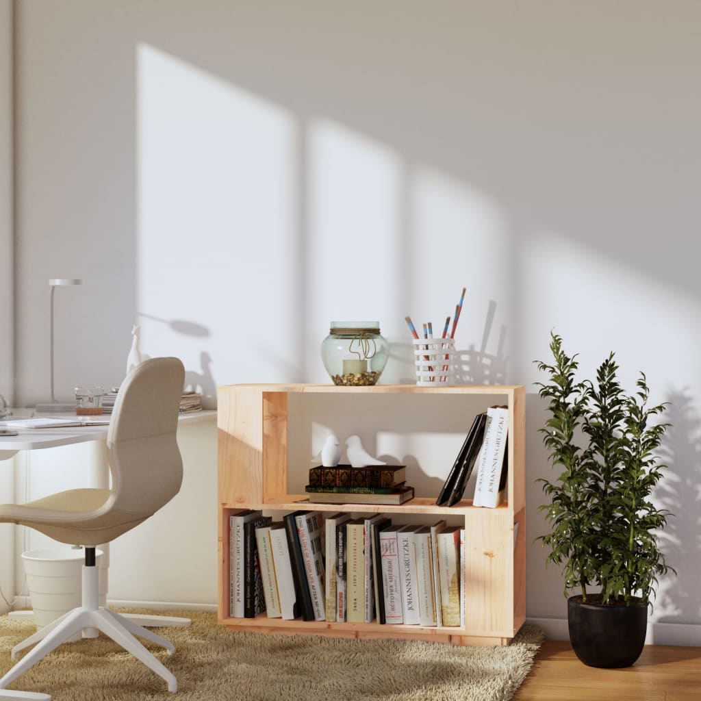 Boekenkast/kamerscherm 80x25x70 cm massief grenenhout is nu te koop bij PeponiXL, paradijselijk wonen!