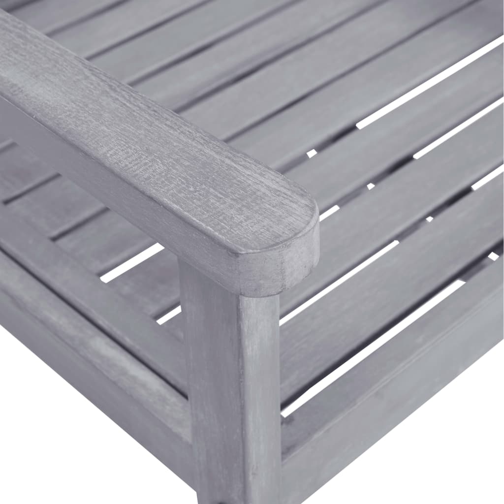 9-delige Tuinset massief acaciahout grijs is nu te koop bij PeponiXL, paradijselijk wonen!