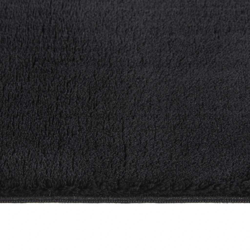 Vloerkleed wasbaar korte pool anti-slip 160x230 cm zwart is nu te koop bij PeponiXL, paradijselijk wonen!