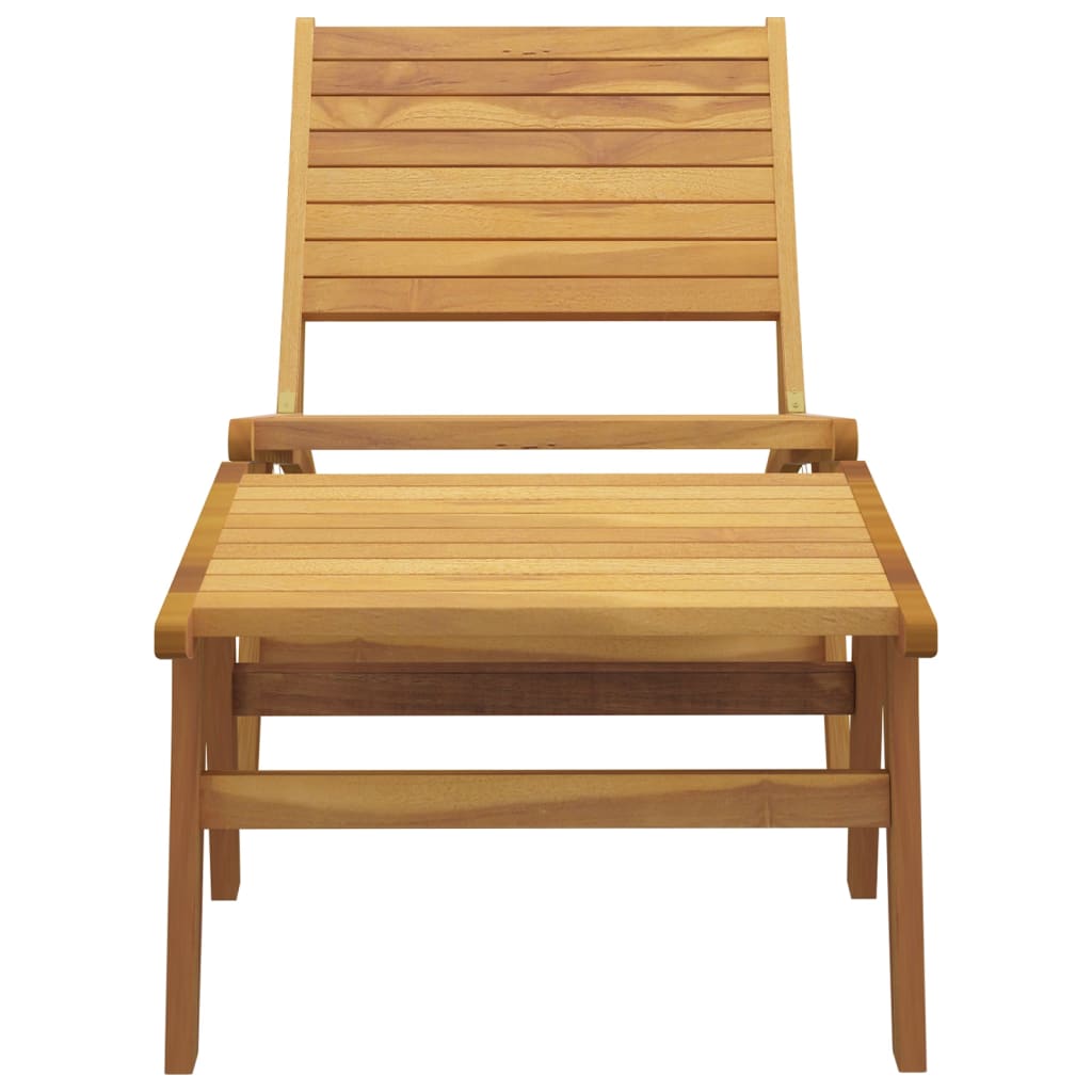 Tuinstoel met voetensteun massief teakhout is nu te koop bij PeponiXL, paradijselijk wonen!