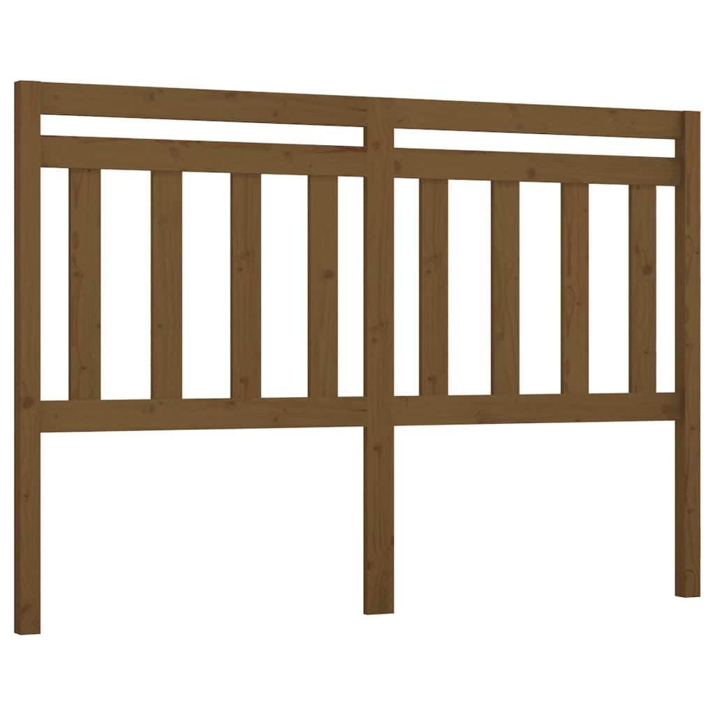 Hoofdbord 126x4x100 cm massief grenenhout honingbruin is nu te koop bij PeponiXL, paradijselijk wonen!