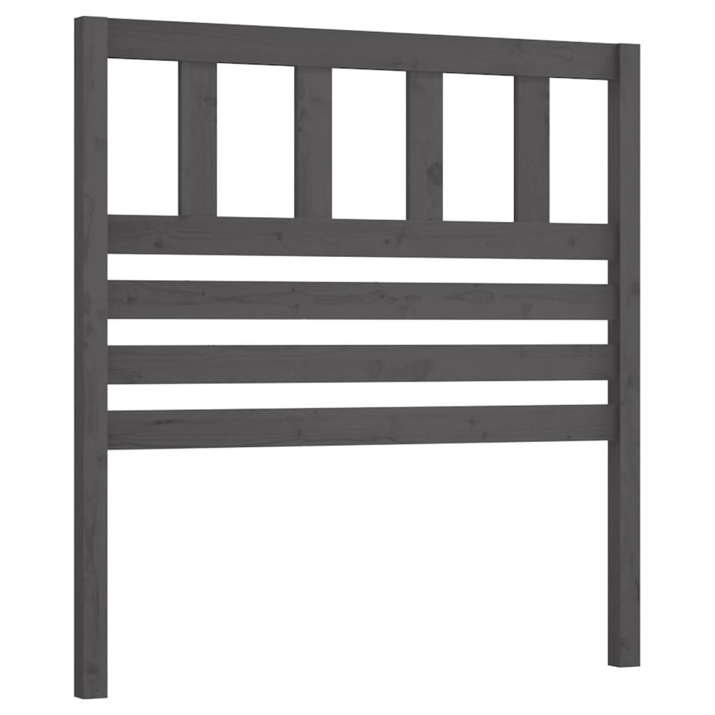 Hoofdbord 81x4x100 cm massief grenenhout grijs is nu te koop bij PeponiXL, paradijselijk wonen!
