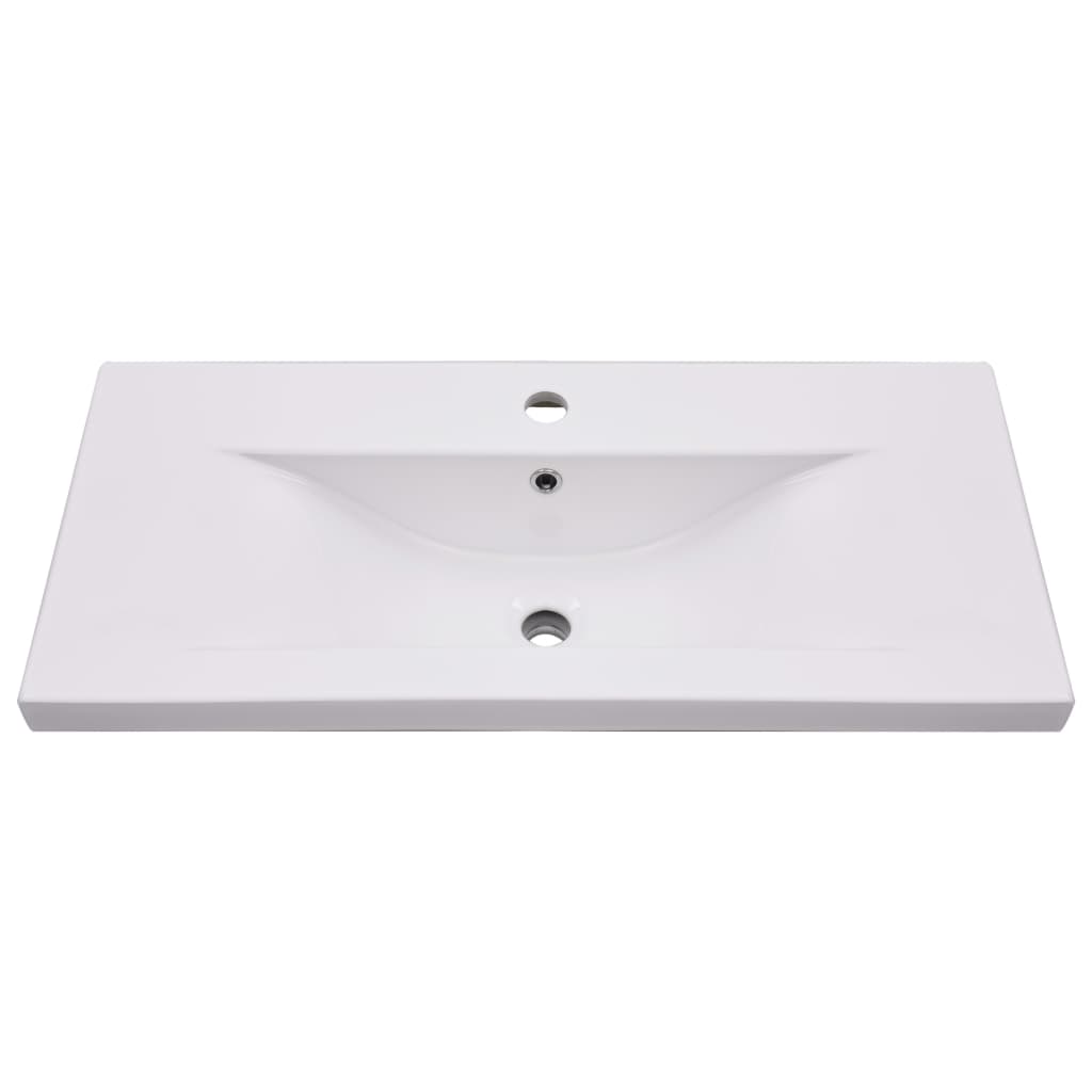 Wastafelkast met ingebouwde wastafel spaanplaat wit is nu te koop bij PeponiXL, paradijselijk wonen!