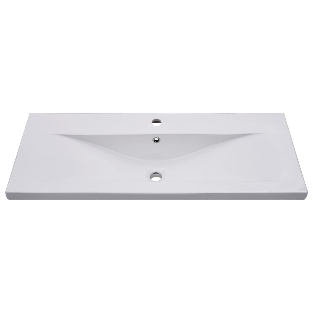 Wastafelkast met ingebouwde wastafel bewerkt hout zwart is nu te koop bij PeponiXL, paradijselijk wonen!