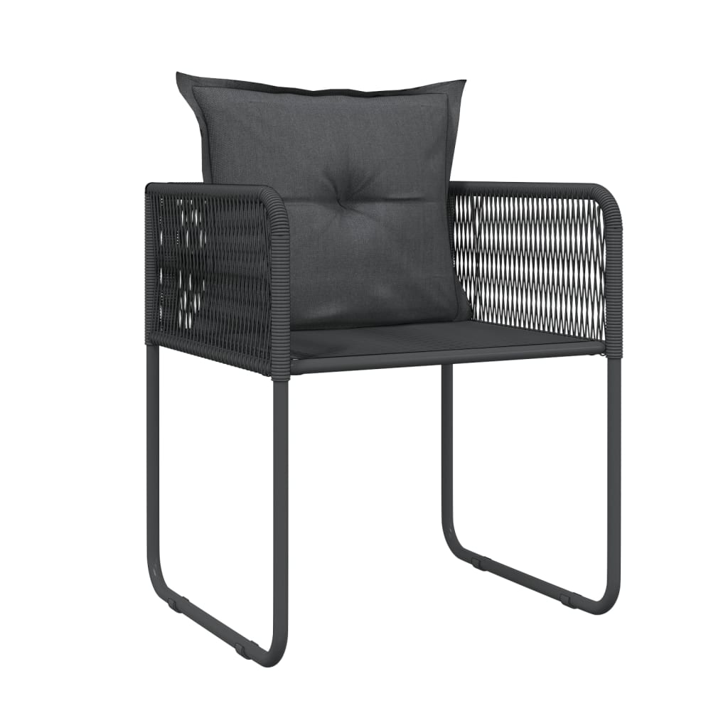 5-delige Tuinset zwart is nu te koop bij PeponiXL, paradijselijk wonen!