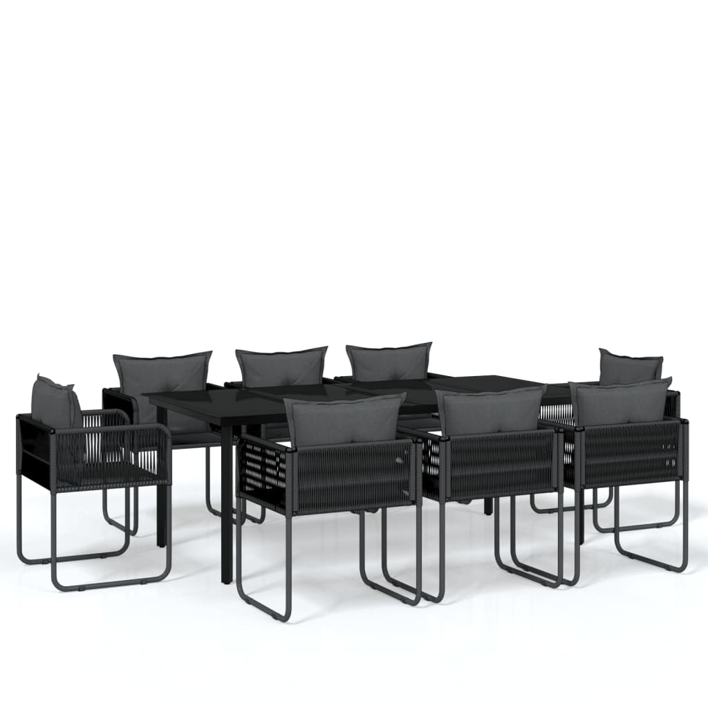 9-delige Tuinset zwart is nu te koop bij PeponiXL, paradijselijk wonen!