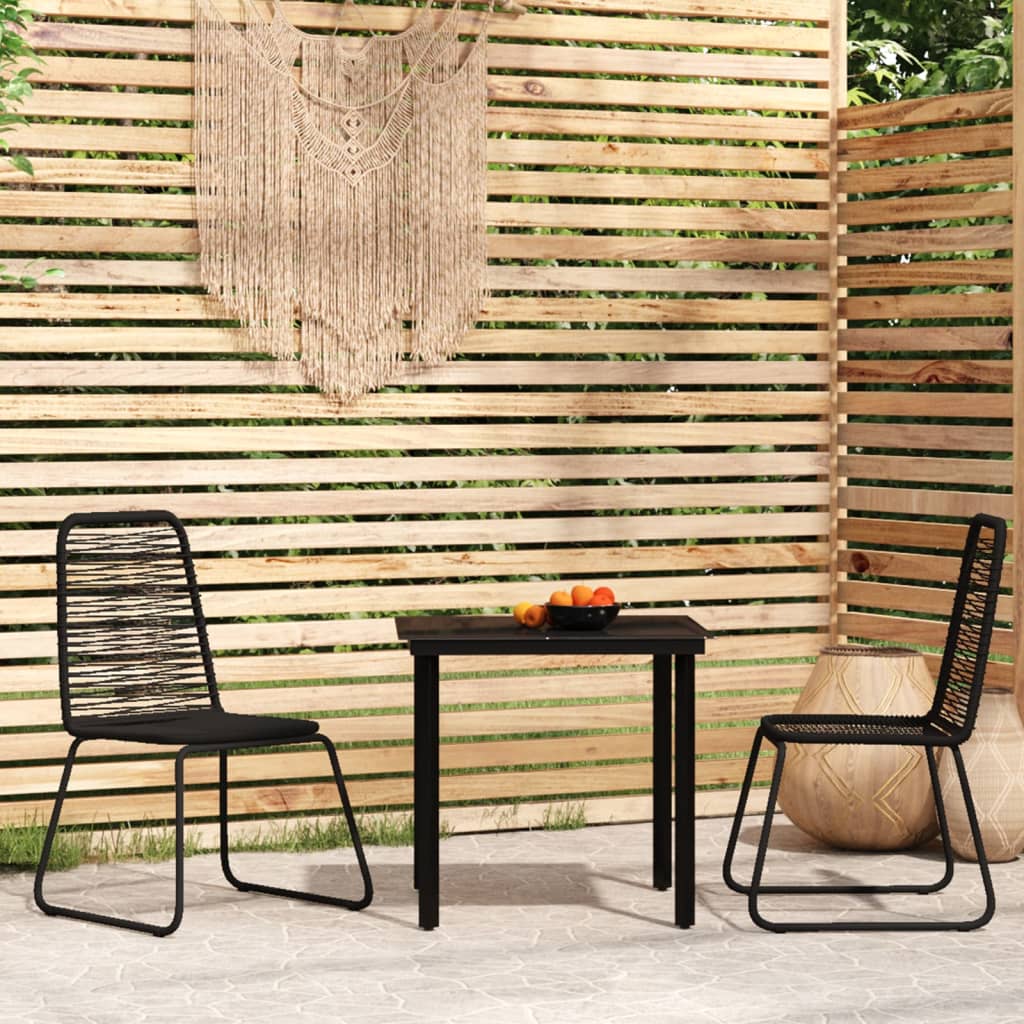 3-delige Tuinset zwart is nu te koop bij PeponiXL, paradijselijk wonen!