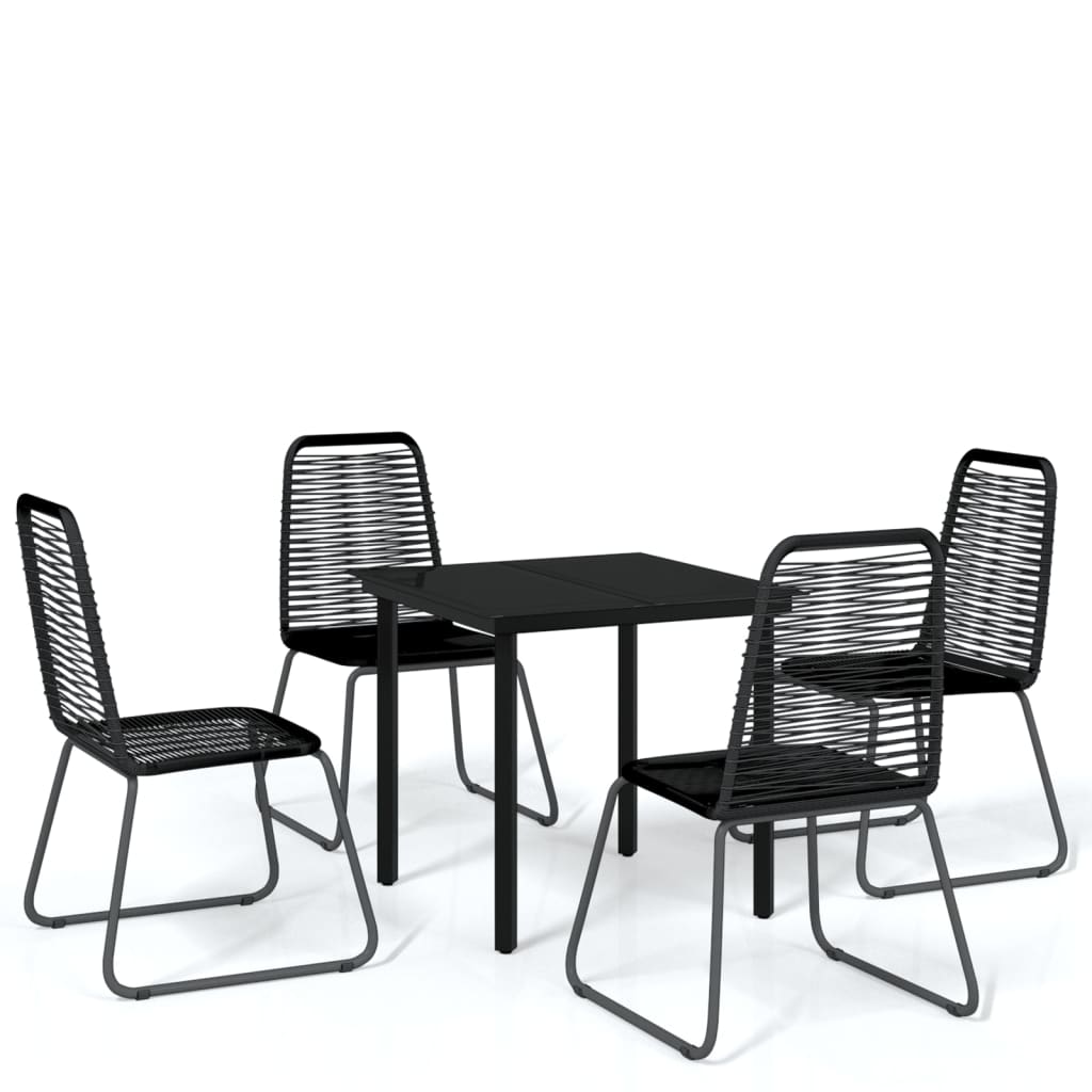 5-delige Tuinset zwart is nu te koop bij PeponiXL, paradijselijk wonen!