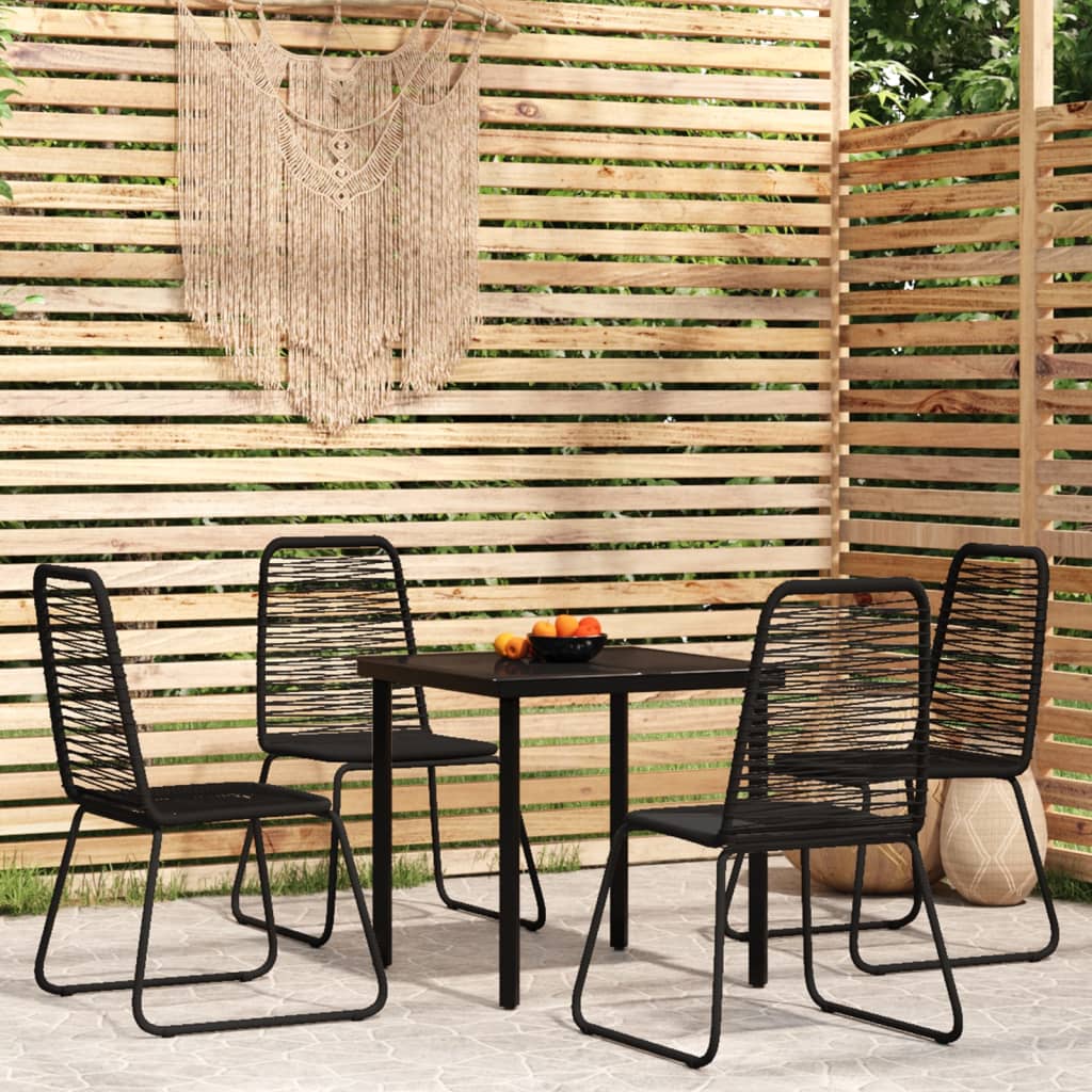5-delige Tuinset zwart is nu te koop bij PeponiXL, paradijselijk wonen!