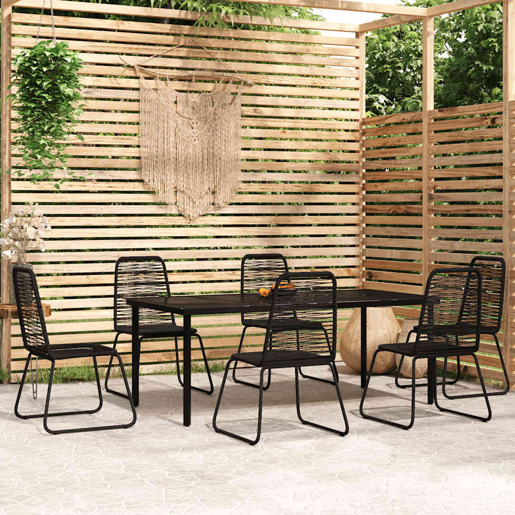 7-delige Tuinset zwart is nu te koop bij PeponiXL, paradijselijk wonen!