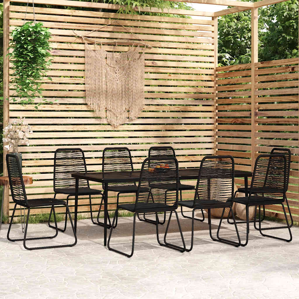 9-delige Tuinset zwart is nu te koop bij PeponiXL, paradijselijk wonen!