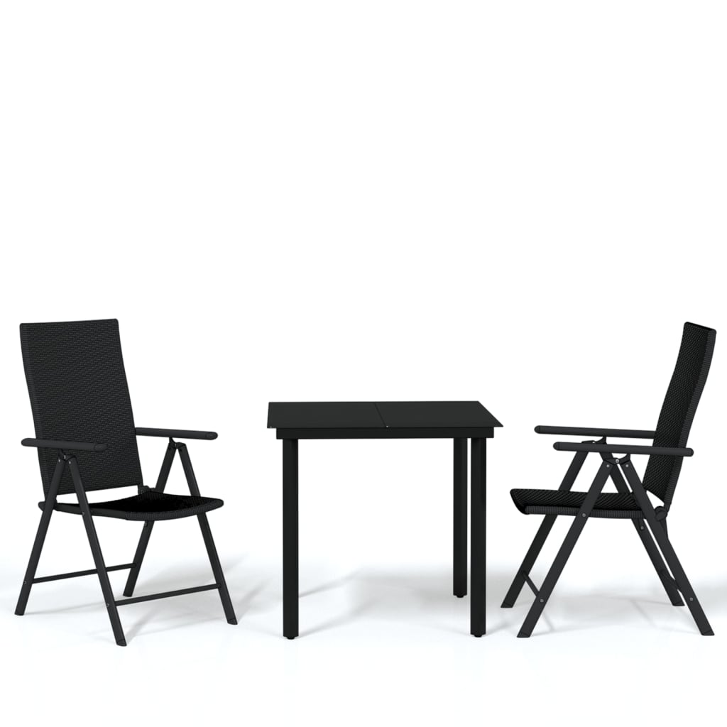 3-delige Tuinset zwart is nu te koop bij PeponiXL, paradijselijk wonen!