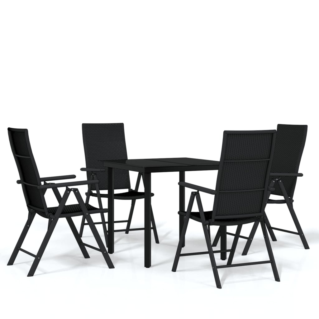5-delige Tuinset zwart is nu te koop bij PeponiXL, paradijselijk wonen!