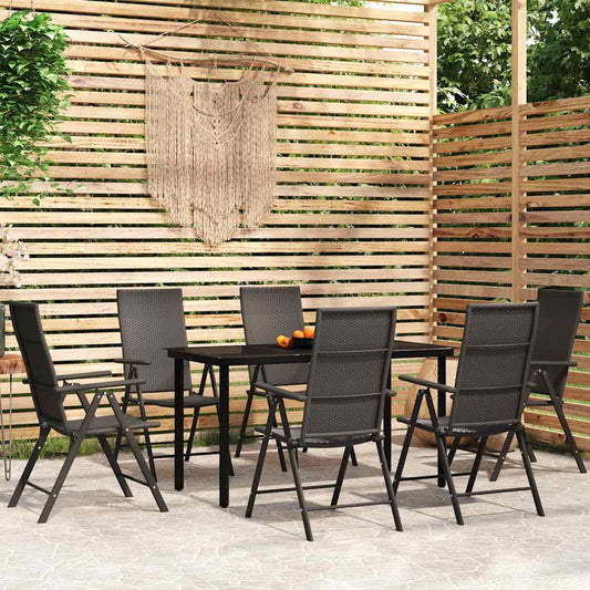 7-delige Tuinset zwart is nu te koop bij PeponiXL, paradijselijk wonen!