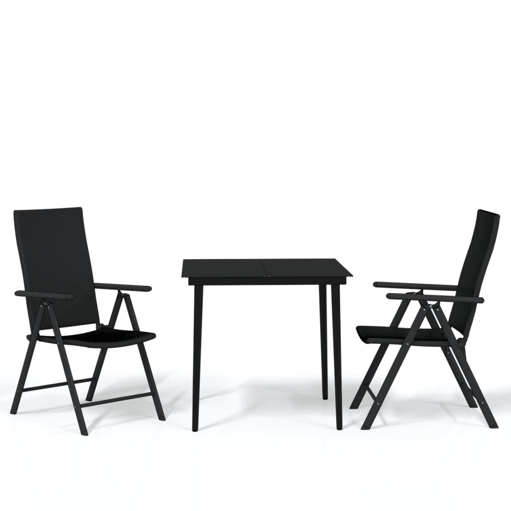 3-delige Tuinset zwart is nu te koop bij PeponiXL, paradijselijk wonen!