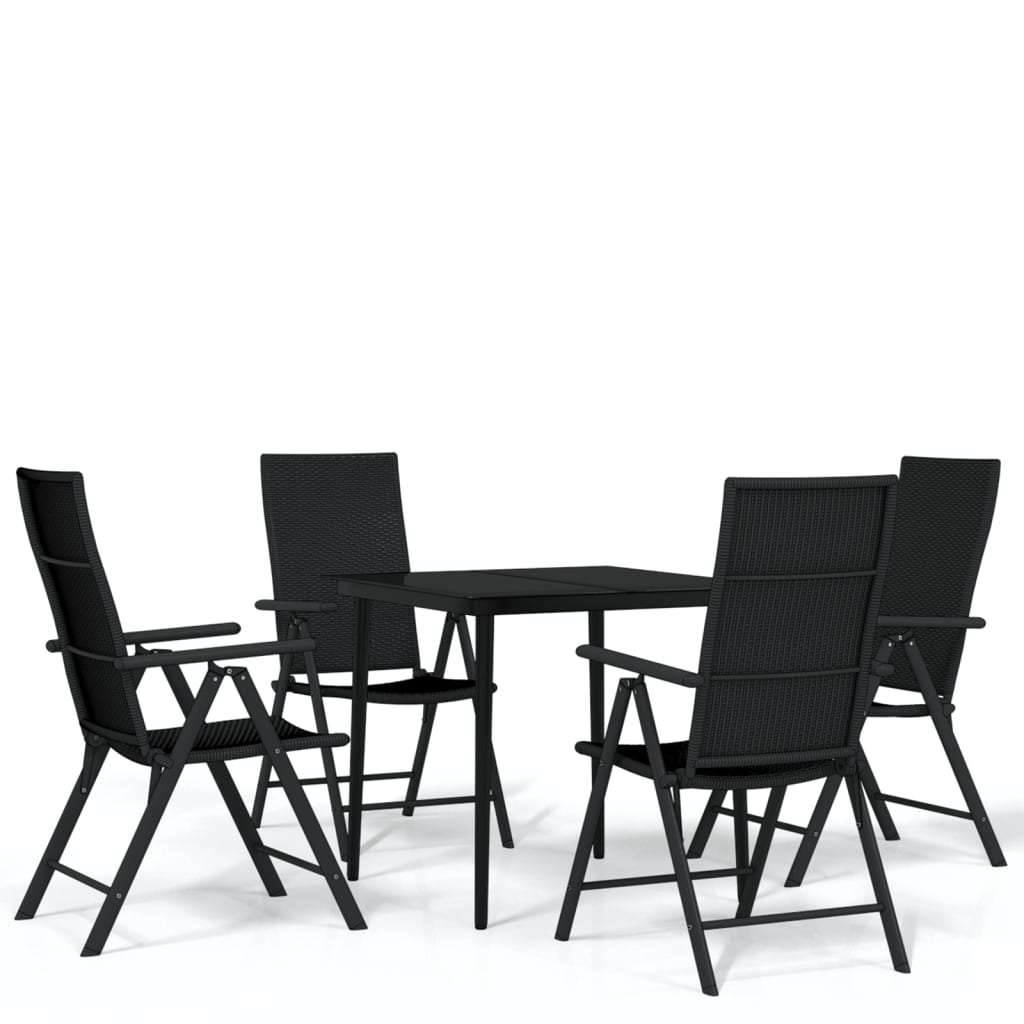5-delige Tuinset zwart is nu te koop bij PeponiXL, paradijselijk wonen!