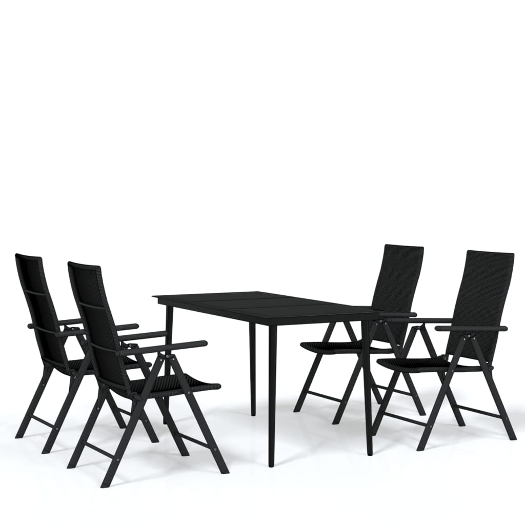 5-delige Tuinset zwart is nu te koop bij PeponiXL, paradijselijk wonen!