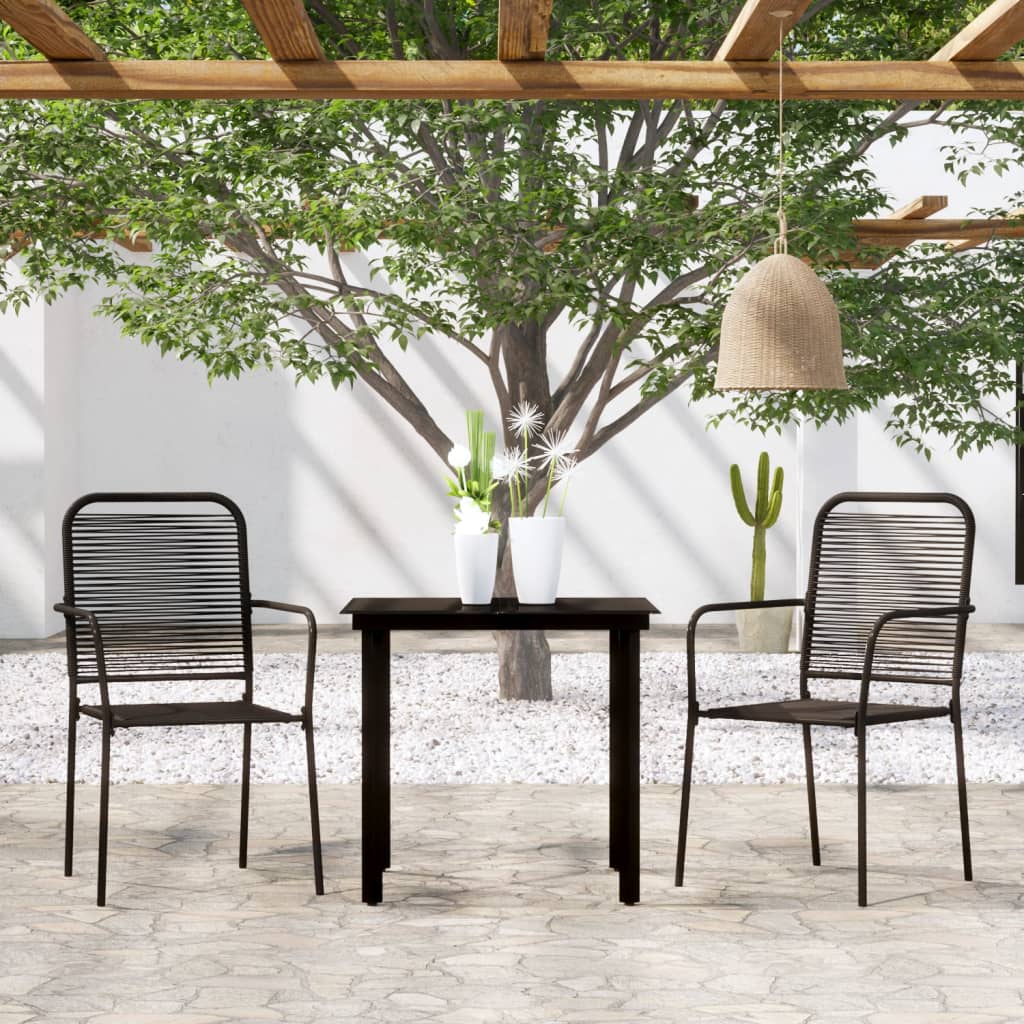 3-delige Tuinset zwart is nu te koop bij PeponiXL, paradijselijk wonen!