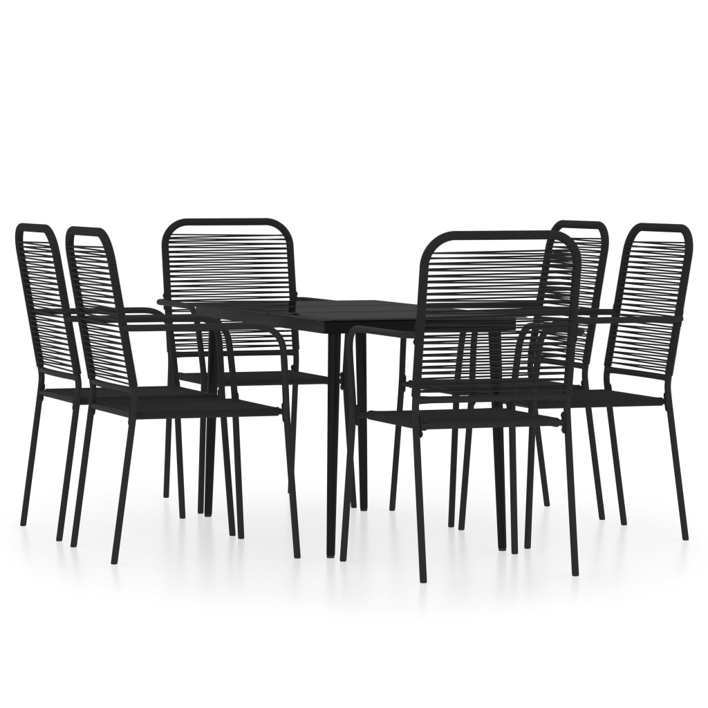 7-delige Tuinset zwart is nu te koop bij PeponiXL, paradijselijk wonen!