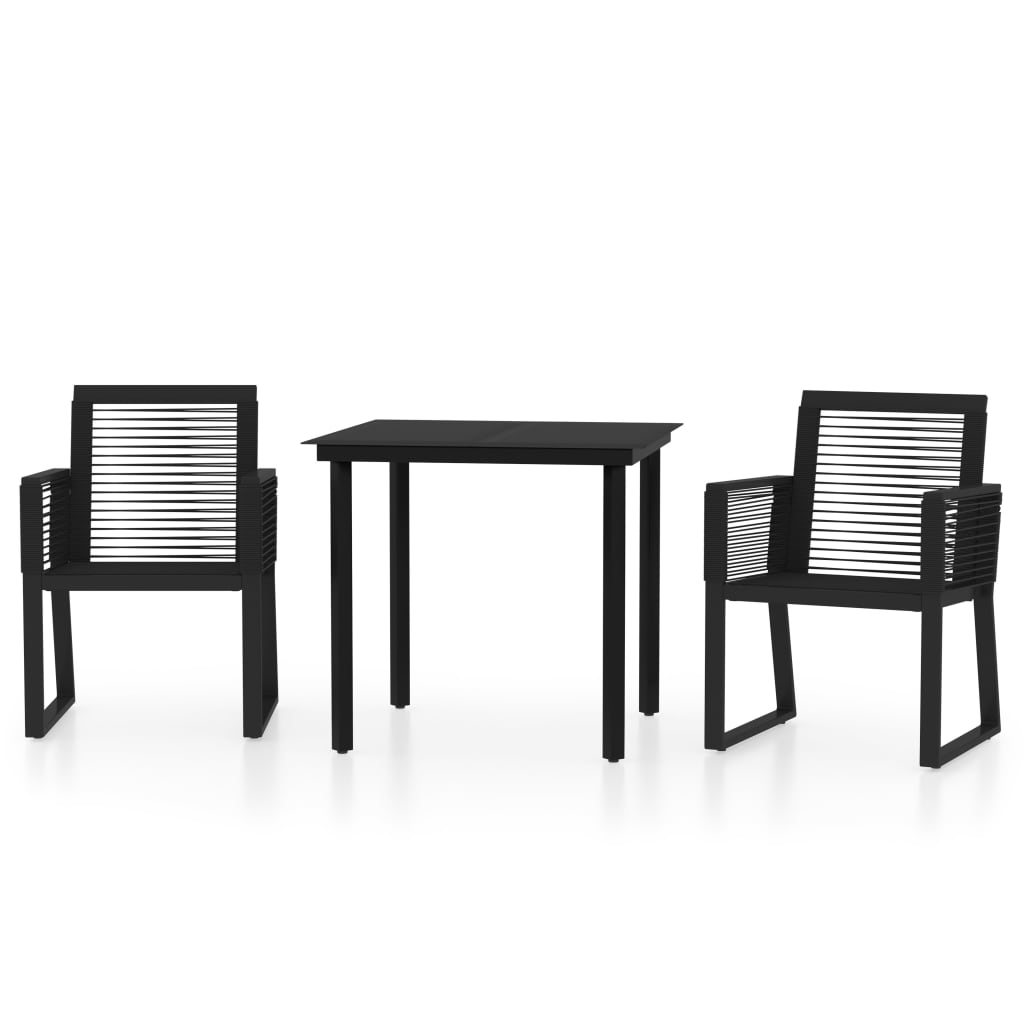 3-delige Tuinset zwart is nu te koop bij PeponiXL, paradijselijk wonen!