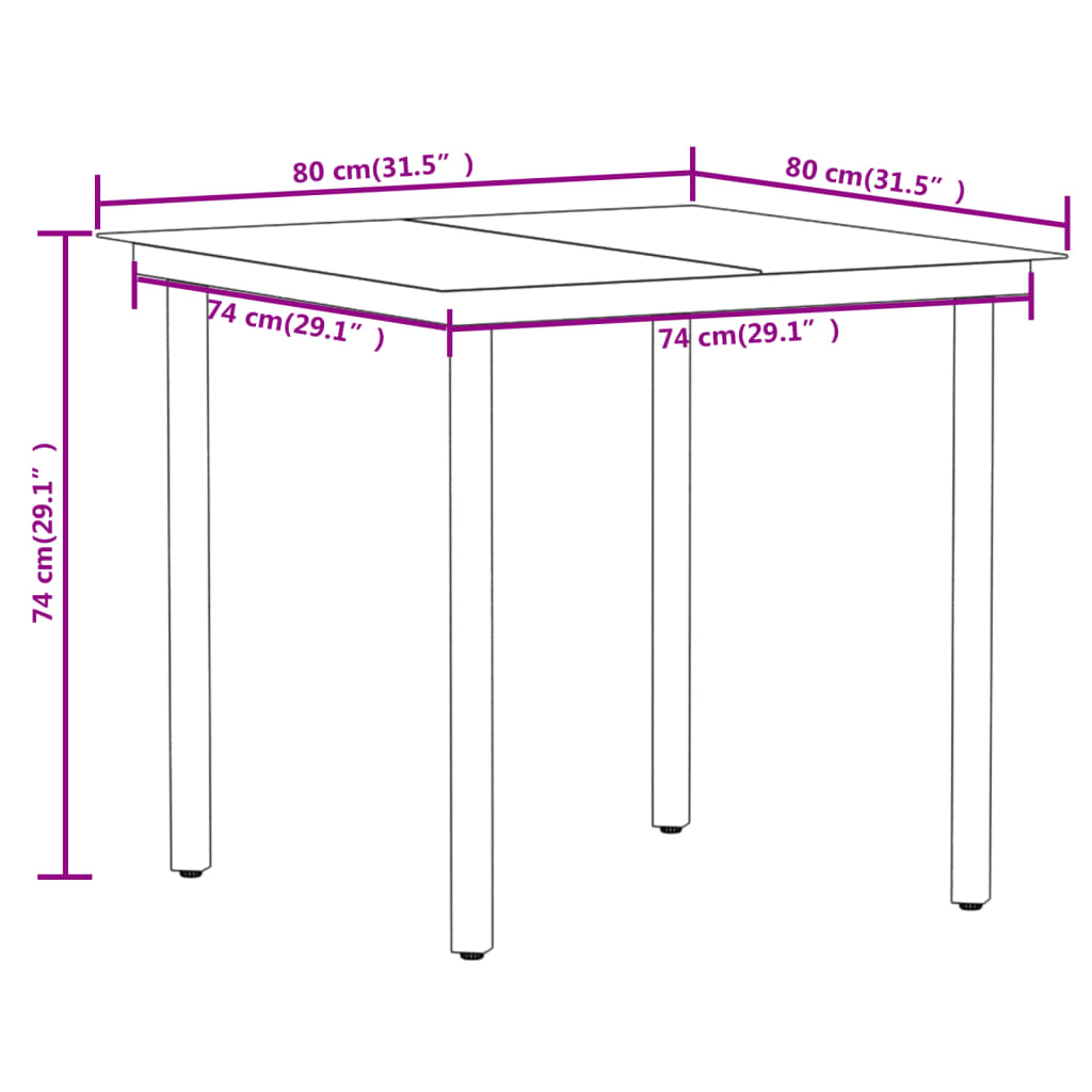 3-delige Tuinset zwart is nu te koop bij PeponiXL, paradijselijk wonen!