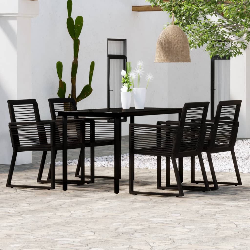 5-delige Tuinset zwart is nu te koop bij PeponiXL, paradijselijk wonen!
