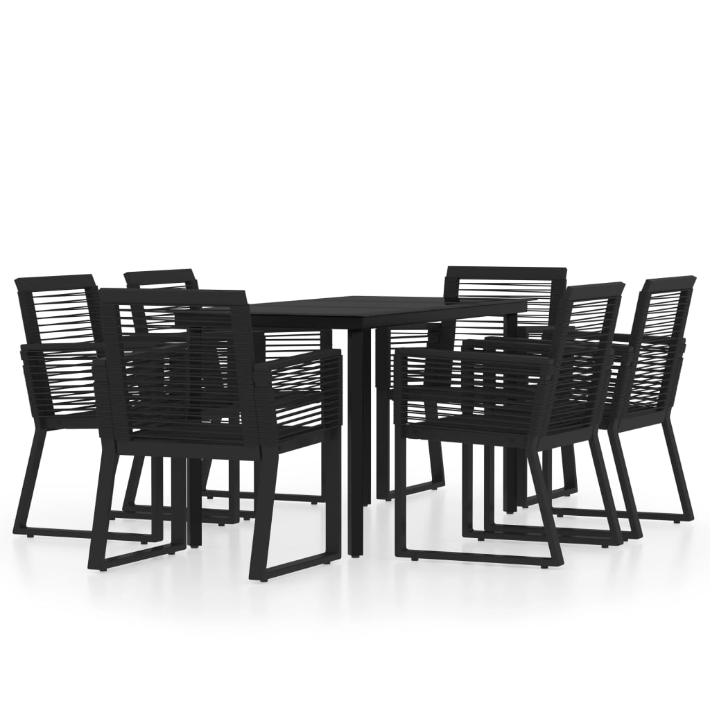 7-delige Tuinset zwart is nu te koop bij PeponiXL, paradijselijk wonen!