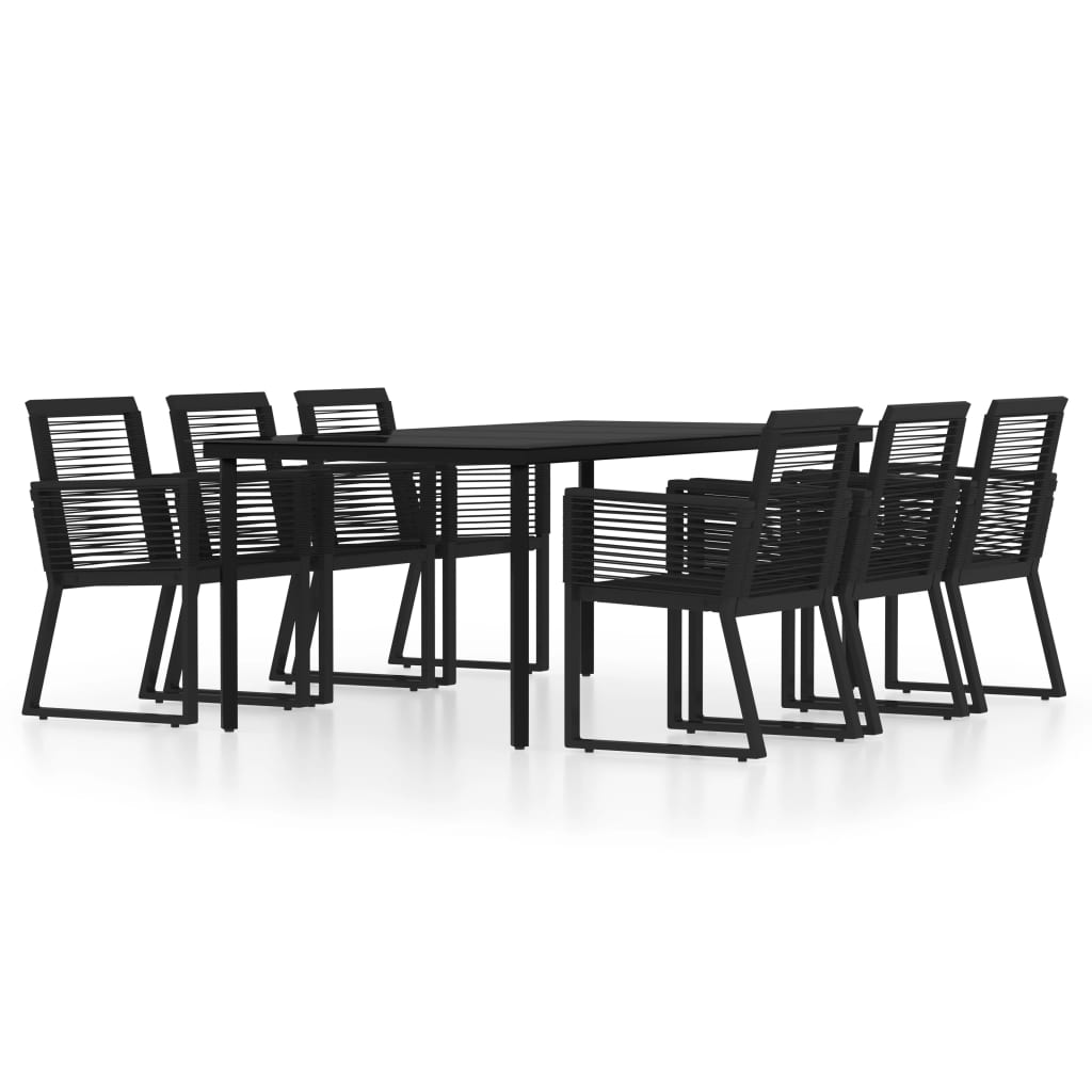 7-delige Tuinset zwart is nu te koop bij PeponiXL, paradijselijk wonen!