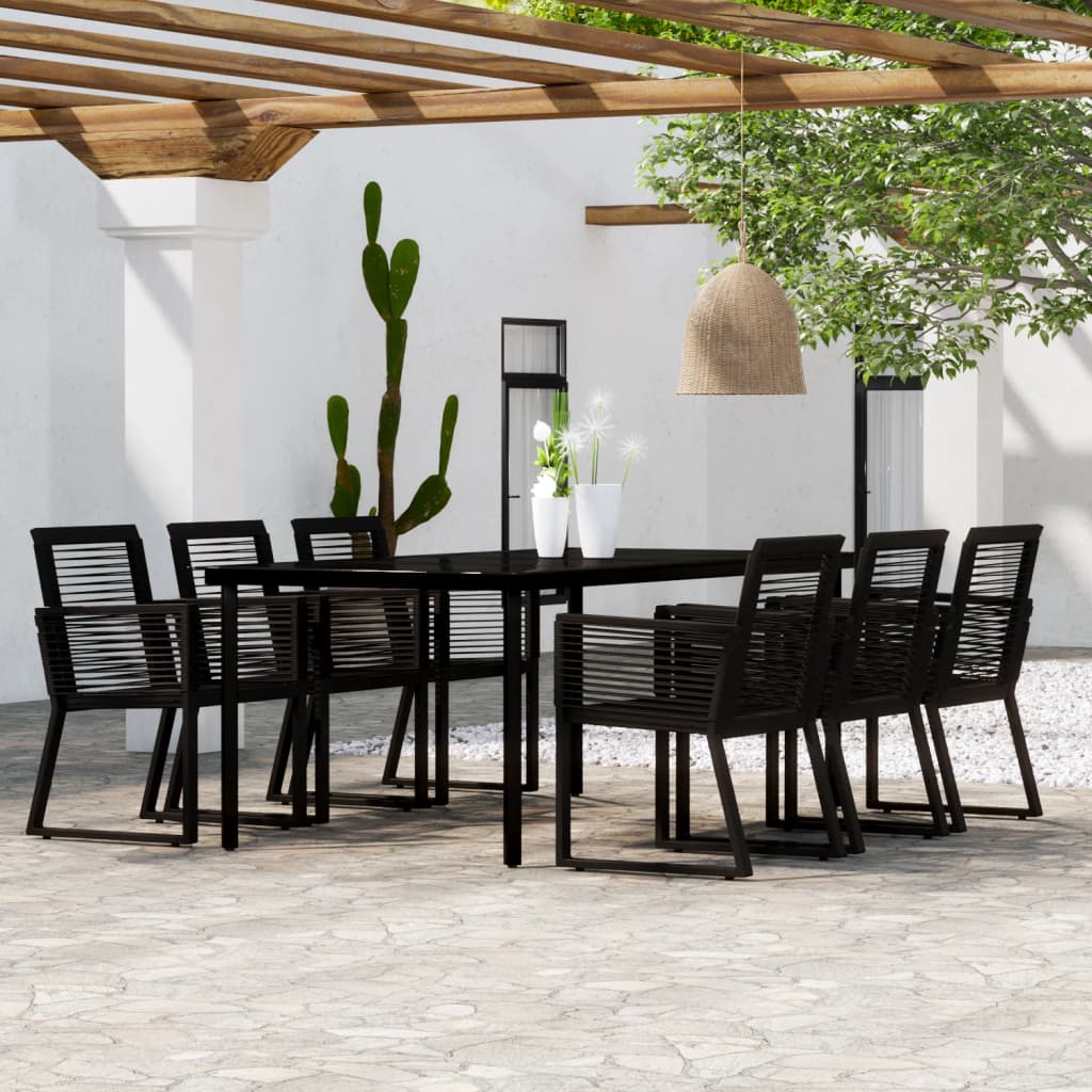 7-delige Tuinset zwart is nu te koop bij PeponiXL, paradijselijk wonen!