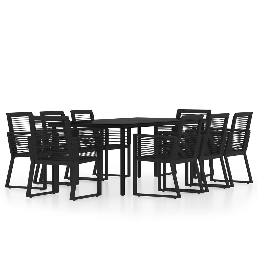 9-delige Tuinset zwart is nu te koop bij PeponiXL, paradijselijk wonen!