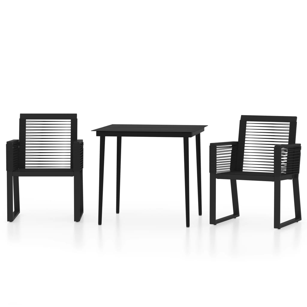 3-delige Tuinset zwart is nu te koop bij PeponiXL, paradijselijk wonen!
