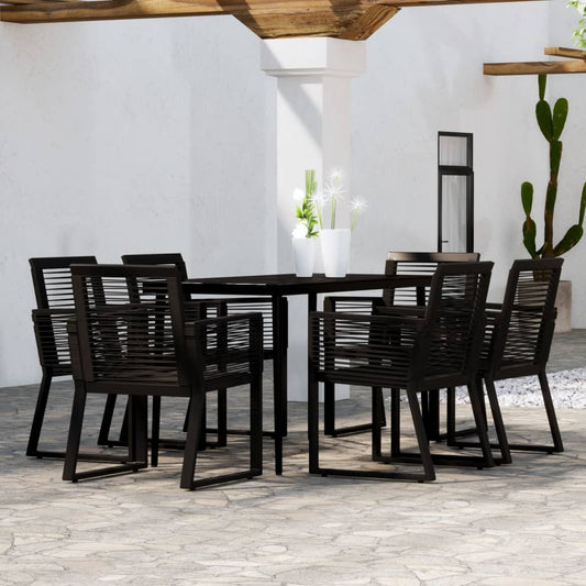 7-delige Tuinset zwart is nu te koop bij PeponiXL, paradijselijk wonen!