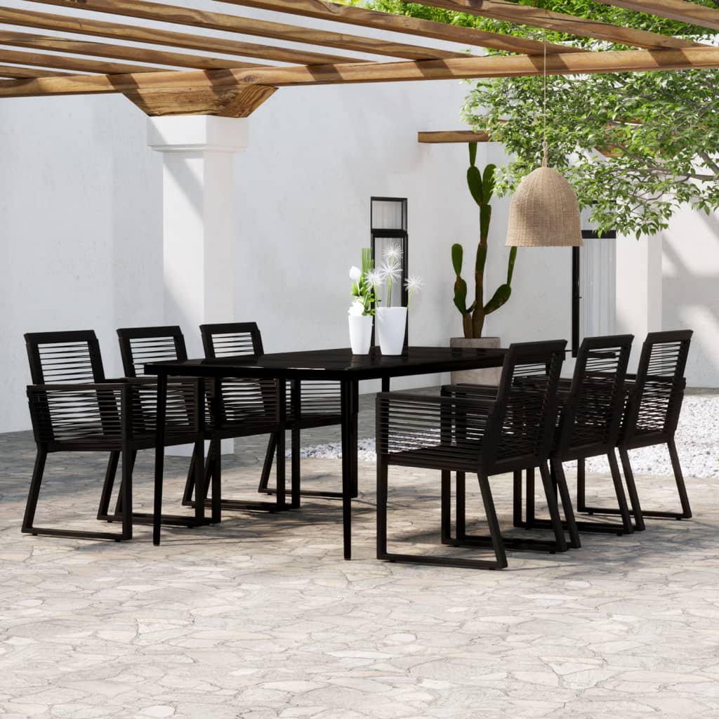7-delige Tuinset zwart is nu te koop bij PeponiXL, paradijselijk wonen!