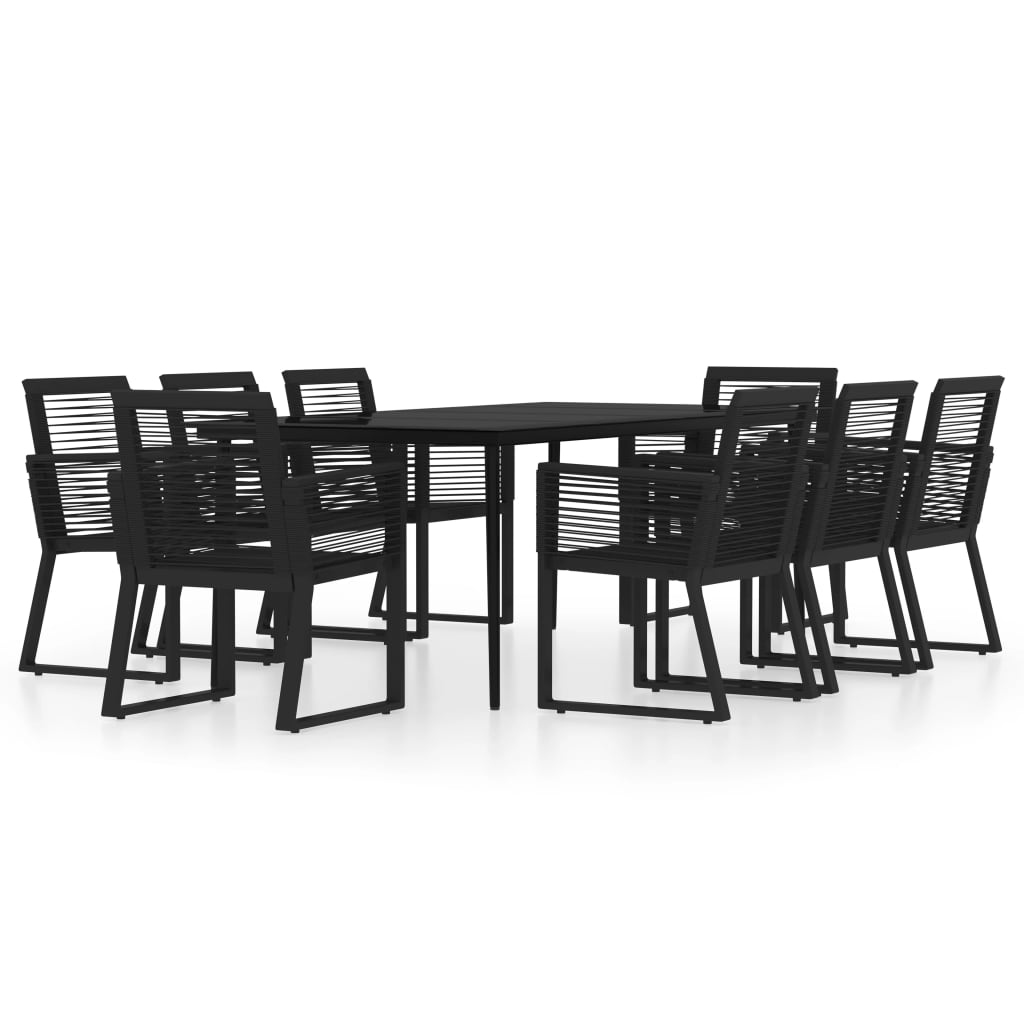 9-delige Tuinset zwart is nu te koop bij PeponiXL, paradijselijk wonen!