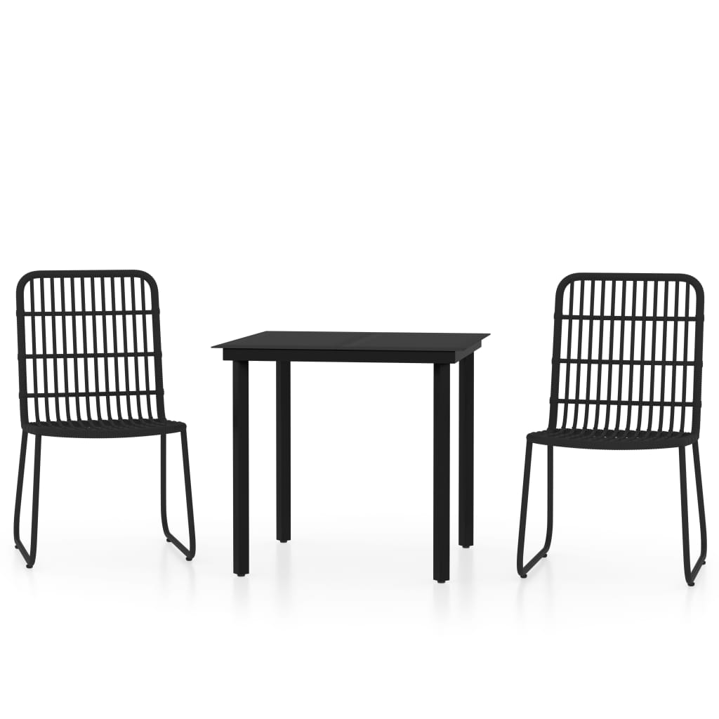 3-delige Tuinset zwart is nu te koop bij PeponiXL, paradijselijk wonen!