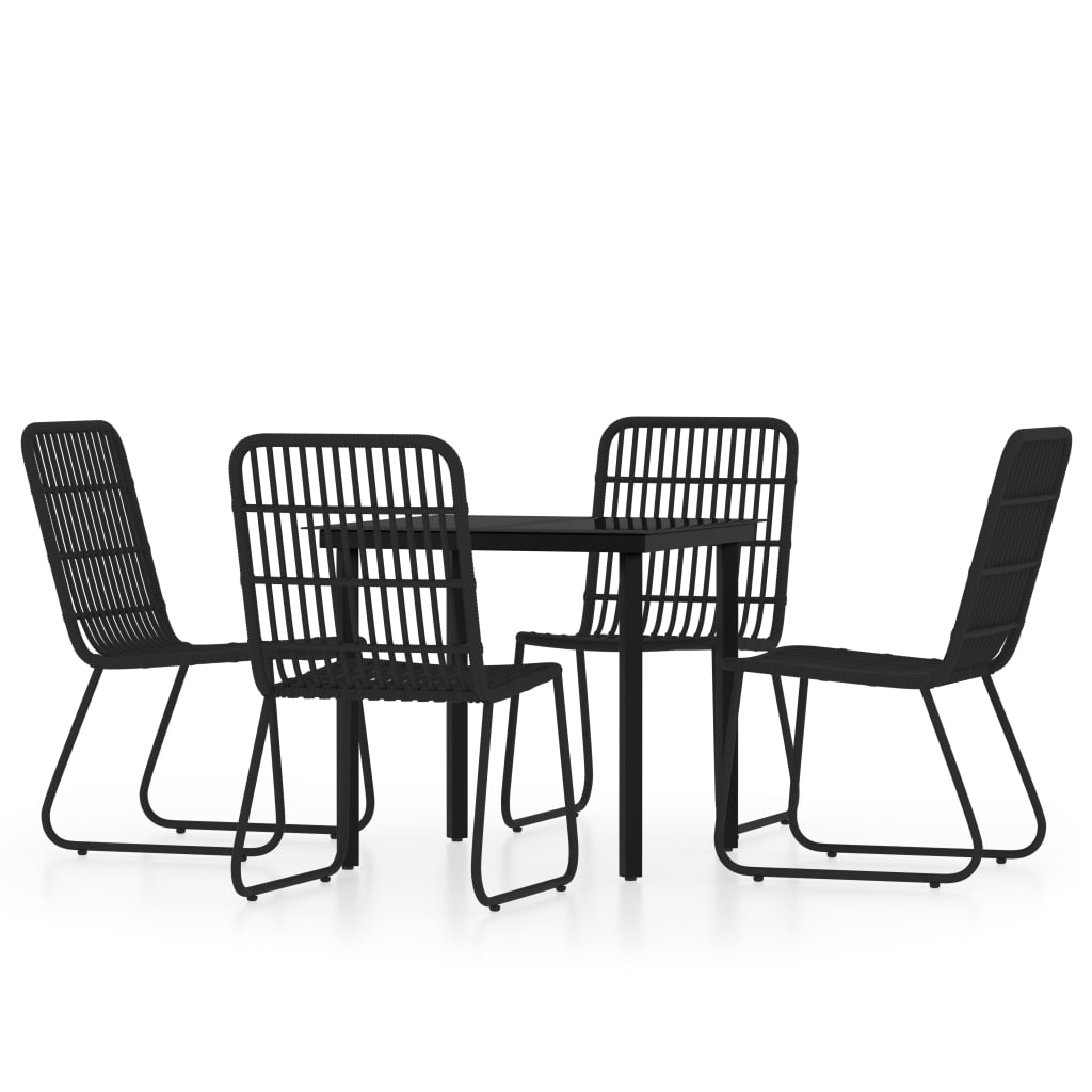 5-delige Tuinset zwart is nu te koop bij PeponiXL, paradijselijk wonen!
