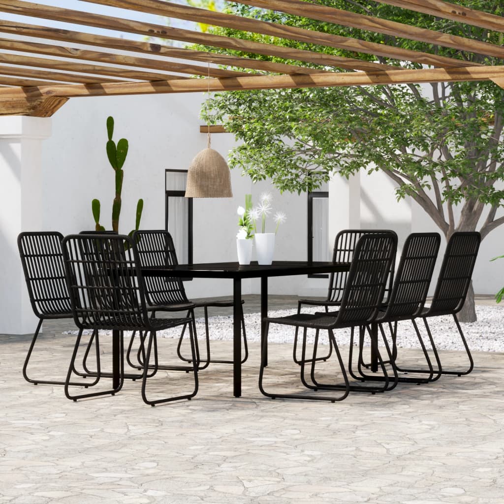 9-delige Tuinset zwart is nu te koop bij PeponiXL, paradijselijk wonen!