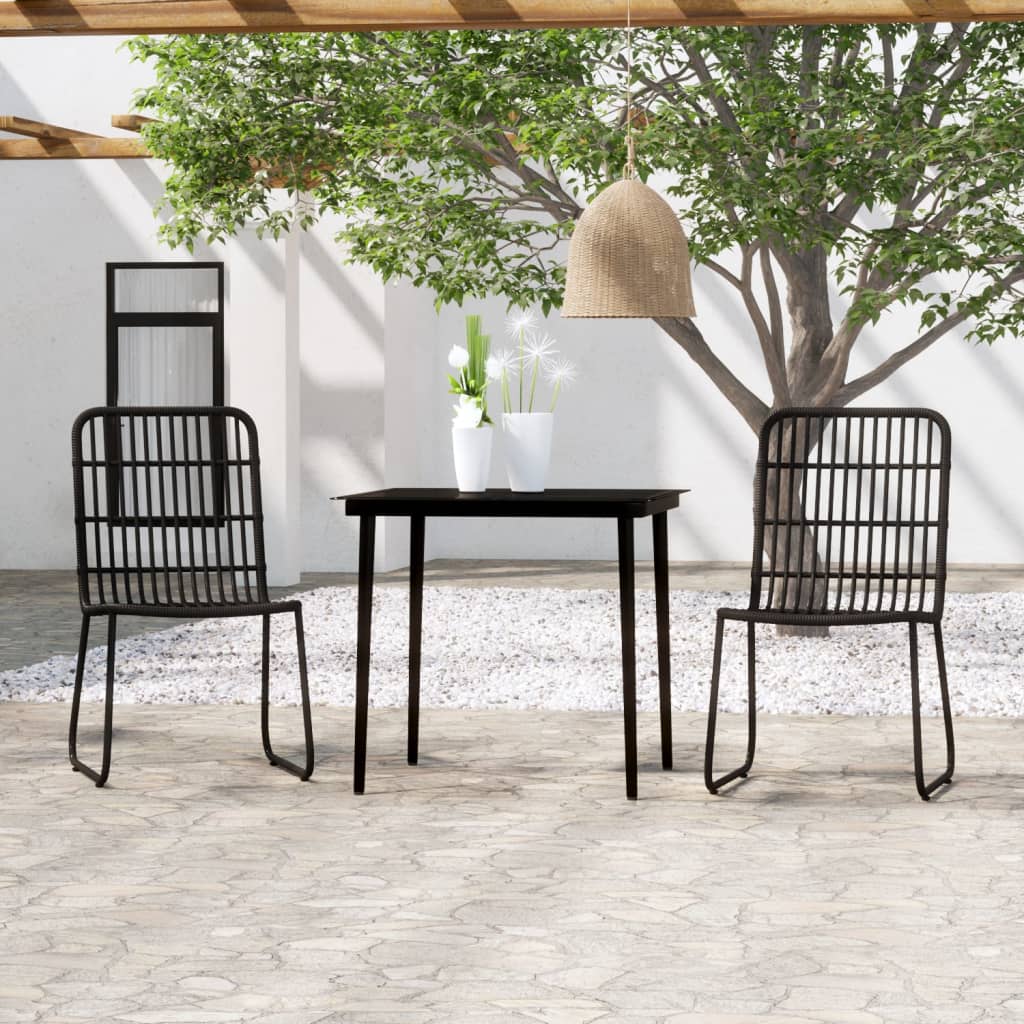 3-delige Tuinset zwart is nu te koop bij PeponiXL, paradijselijk wonen!