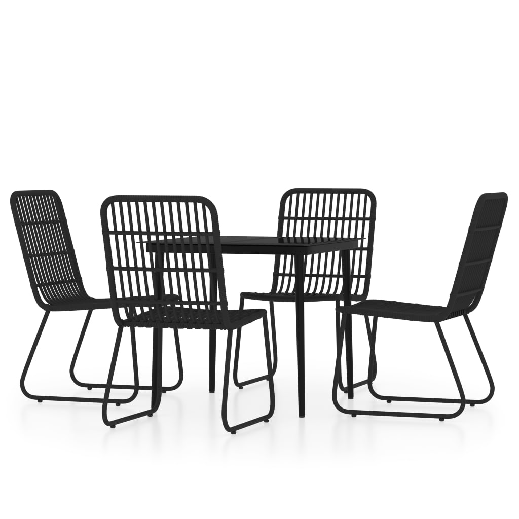 5-delige Tuinset zwart is nu te koop bij PeponiXL, paradijselijk wonen!