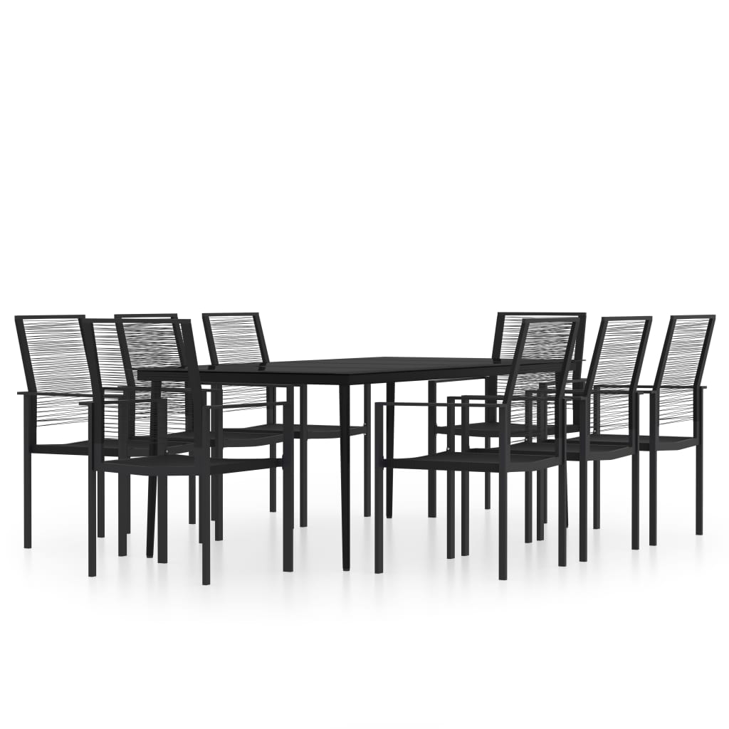 9-delige Tuinset zwart is nu te koop bij PeponiXL, paradijselijk wonen!