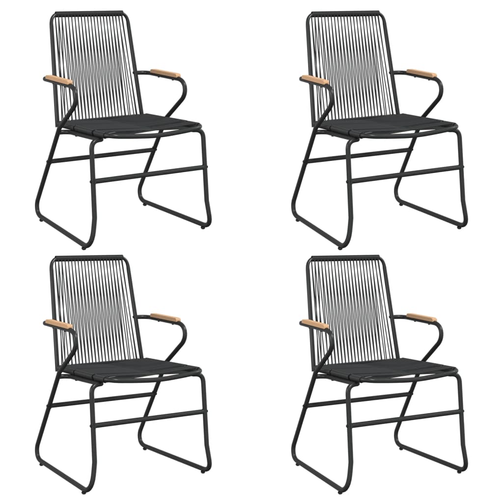 5-delige Tuinset PVC-rattan zwart is nu te koop bij PeponiXL, paradijselijk wonen!