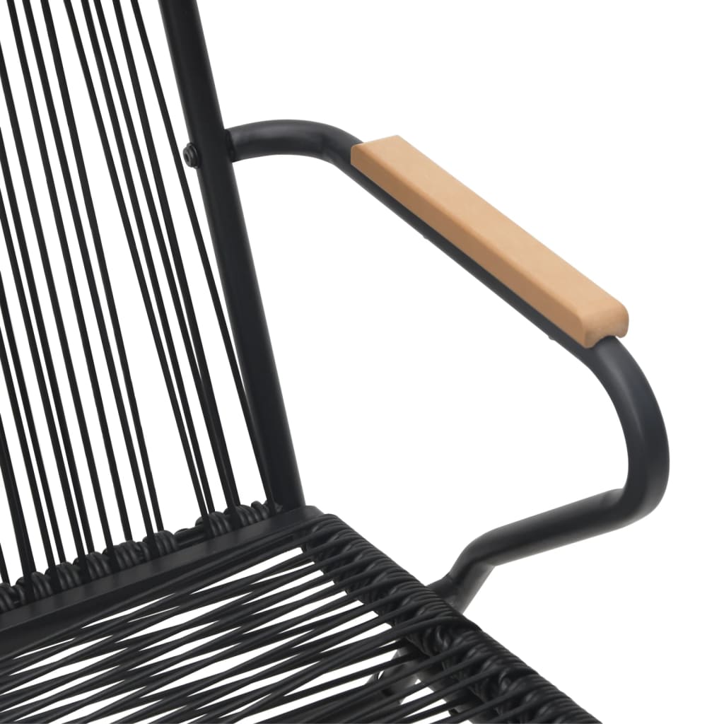 5-delige Tuinset PVC-rattan zwart is nu te koop bij PeponiXL, paradijselijk wonen!