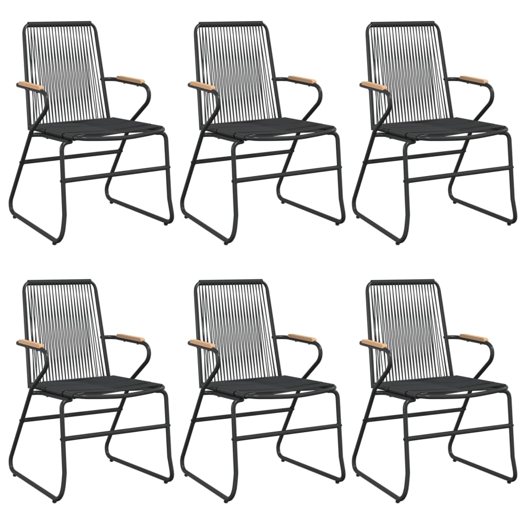 7-delige Tuinset PVC-rattan zwart is nu te koop bij PeponiXL, paradijselijk wonen!